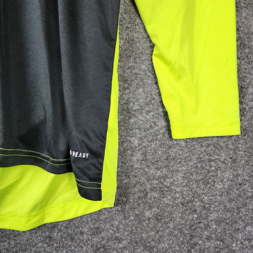 Adidas Goalkeeper Jersey Mens S Aeroready Yellow Black Padded Soccer EUC - Picture 5 of 8